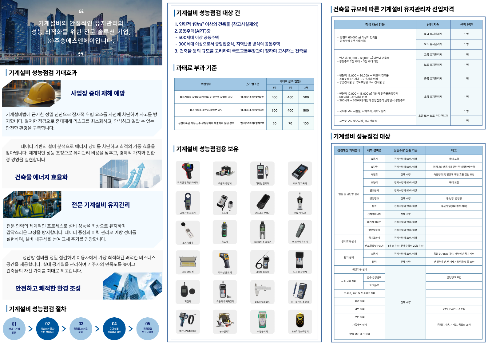 주승S&A — 정보의 깊이를 담는 브로슈어 내지